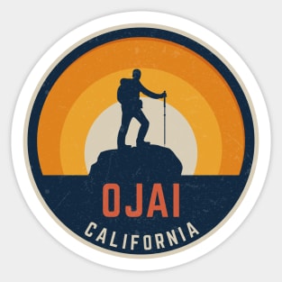 Ojai California Hiking Sticker